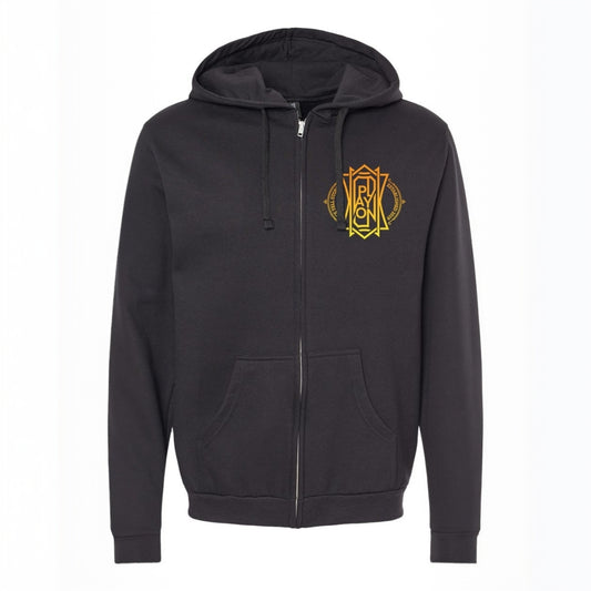 Limited Edition Anniversary Zippered Hoodie - Black